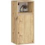 Seinään ripustettava kylpyhuonekaappi VAMI W35, 1 ovi, ruskea/beige, 35 × 80 × 30 cm
