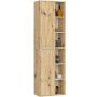 Ripustettava kylpyhuonekaappi VAMI W50, ruskea/beige, 50 × 170 × 30 cm