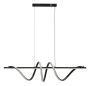 LED pendant light SPIRAL, Adjustable height, Black/white, 101 × 30 × 25 cm