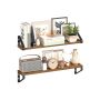 VASAGLE hanging shelves, 2 pcs, 60 × 12.7 × 11.2 cm