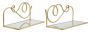 Set of hanging shelves, 2 pcs, 41.5 × 20.5 × 18 cm