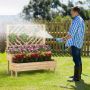 Raised bed, 2 boxes with trellis, 109.22 × 62.23 × 134.62 cm
