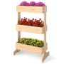 Raised bed, 3 tiers, 3 pots, 69 × 39 × 109 cm