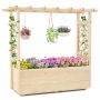 Raised bed, with trellis and roof, 78 × 40 × 103 cm or 115 × 40 × 103 cm