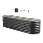 Viljelylaatikko VEVOR GM61003-240X60X57CM, 12 tukitankoa, Harmaa, 240 × 60 × 60 cm