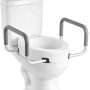 Korotettu wc-istuin VEVOR SC7060NA-L-4, kahdella käsinojalla, 560 × 499 × 245 mm