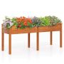 Raised Planter Tray, Divider, Yellow, 73 × 23 × 30 inches