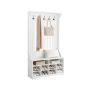 Coat rack with shoe bench VASAGLE HSR404T10, 5 triple hooks, 100 × 180 × 35 cm