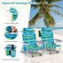 Beach chair, 5-position backrest, 66 × 78 × 65 cm