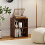 Freestanding bookshelf, 2 open cubes, Brown, 42 × 53.5 × 29.5 cm
