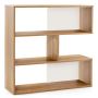 Freestanding bookshelf, 3 open shelves, 83.82 × 83.82 × 29.21 cm