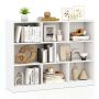 Build-in bookshelf, 3 tiers, 8 cubes, 121.92 × 92.71 × 31.75 cm