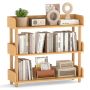 Build-in bookshelf, 3-tier, 80 × 74 × 24 cm