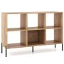 Freestanding bookshelf, 7 tiers, 1 drawer