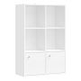 Pastatoma knygų lentyna VASAGLE LBC33WT, 3 durelės, 65,8 × 97,8 × 29 cm