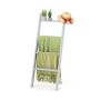 Ladder-shaped shelf, 4 tiers, Grey, 50 × 7.5 × 137 cm
