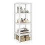 Built-in shelf, 4-tier, White, 38 × 99 × 32 cm