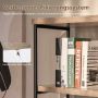 Freestanding shelf, 5 shelves, Grey/Brown, 78.74 × 35.56 × 160.02 cm