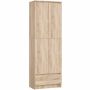 Lattiahylly CLP R60, 2 ovea, 1 laatikko, ruskea, 60 × 180 × 35 cm