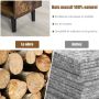 Stand-alone storage shelf, 8 cubes, Brown, 80 × 93 × 30 cm