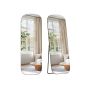 SONGMICS free-standing full-length mirror, rounded corners, 160 × 50 cm