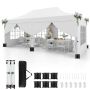 Arbour, Extendable, 6 walls, White, 300 × 600 cm