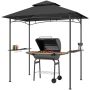 Barbecue gazebo Outsunny 240x150x258cm., dark gray/black