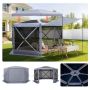 Huvimajatelt­ta VEVOR FY12X12Smoky Gray-6, 6 seinää, Harmaa, 3,6 × 3,6 × 2,2 m