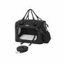 Dog transport bag 43x30x30cm., black/gray