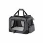 Dog transport bag 50x35x35cm., dark gray/black
