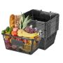 Ostoskorisarja VEVOR LB-B012-6, 12 kpl, 21 l, Mustat, 44 × 48 × 33 cm