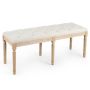 Hallway bench, Sand/gray, 102 × 47 × 40 cm
