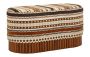Hallway bench, Oval ethnic style, 82 × 40 × 40 cm