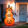 Ilmatäytteinen Halloween-koriste, LED-valaistuksella, Musta/oranssi