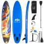 Inflatable paddle board, 3 fins