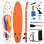 Inflatable paddleboard-kayak, 11', orange