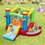 Inflatable children's play castle, slide, ball pit, Multicolor, 116 × 114 × 75 inches