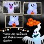Ilmatäytteinen halloween-kurpitsakummitus, 3 RGB-valoa, 140 × 90 × 310 cm