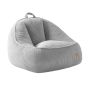 Pufas Mark Adler Comfy 4.0, su atlošu, Pilka, 23 × 43 × 43 cm