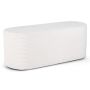 Pouf, oval, Sand, 119.38 × 48.26 × 45.72 cm