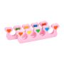 Varpaiden erottimet pedikyyriin EXO, 2 kpl, Vaaleanpunainen, 10 × 3 × 0,7 cm