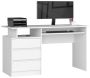 Письменный стол AKORD CLP, 3 ящика, Белый, 135 × 77 × 60 см