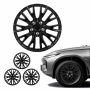 Колпаки для дисков VEVOR T-R16-20, 4 шт., R16, 20 спиц, Чёрный, Ø44 × 6 см