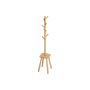 Clothes rack 34.7x34.7x170.5cm., light brown