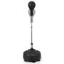 Reflex punching bag, with soft gloves