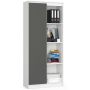 Shelf NORE R80 CLP, white/gray