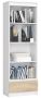 Shelf NORE CLP R60, white/oak