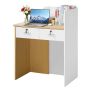 Vastaanottotiski VEVOR KLFD-07, 2 laatikkoa, 80 × 100 × 45 cm