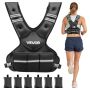 Säädettäväpainoinen liivi VEVOR JS-VEST006-2, 6 painopakettia, 455 × 390 × 100 mm