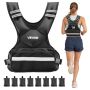 Säädettävä painoliivi VEVOR JS-VEST006-4, 8 painopussia, 555 × 550 × 80 mm